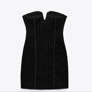 Zara Pinstripe Mini Dress
